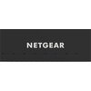 Czarne tło z dużym, białym napisem "NETGEAR" na środku.