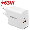 Ładowarka sieciowa QOLTEC 51715 63W Biały
