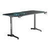 Biurko gamingowe ULTRADESK Frag XXL Niebieski Struktura blatu Carbon