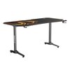 Biurko gamingowe ULTRADESK Frag XXL Złoty Struktura blatu Carbon
