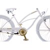 Rower miejski PLUMBIKE La Donna 3B 26 cali damski Biało-złoty Przerzutka tylna marka Shimano Nexus