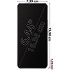 Smartfon o wymiarach 15,96 cm wysokości, 7,39 cm szerokości i 7,39 mm grubości, z ekranem o przekątnej 6,44 cala (16,36 cm). Na obrazie widoczne są wymiary urządzenia oraz przekątna ekranu, przedstawione na czarnym tle.