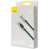 Kabel USB-C - USB-C BASEUS CATSK-B06 z wyświetlaczem LCD 100W 1 m Zielony Zastosowanie Transmisja danych