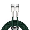 Kabel USB-C - USB-C BASEUS Cafule Metal 2 m Zielony