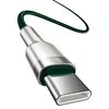 Kabel USB-C - USB-C BASEUS Cafule Metal 2 m Zielony Gwarancja 12 miesięcy