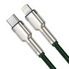 Kabel USB-C - Lightning BASEUS Cafule Metal 1m Zielony Długość [m] 1