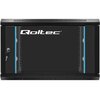 Szafa RACK QOLTEC 19" 6U 54462 600 x 450 mm, Wisząca Czarny