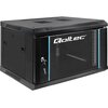 Szafa RACK QOLTEC 19" 6U 54462 600 x 450 mm, Wisząca Czarny Standard 19"