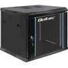 Szafa RACK QOLTEC 19" 9U 54466 600 x 600 mm, Wisząca Czarny Standard 19"