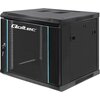 Szafa RACK QOLTEC 19" 9U 54466 600 x 600 mm, Wisząca Czarny Wysokość wewnętrzna 9U