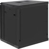 Szafa RACK QOLTEC 19" 12U 54467 600 x 600 mm, Wisząca Czarny Głębokość [mm] 600