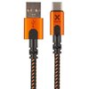 Kabel USB - USB-C XTORM Xtreme 1.5 m Czarno-pomarańczowy Długość [m] 1.5