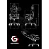 Fotel GEMBIRD Scorpion Czarno-pomarańczowy Rekomendowany wzrost [cm] 150 - 195