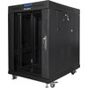 Szafa RACK LANBERG 19" 15U FF01-6815-12BL 600 x 800 mm, Stojąca Czarny Wysokość wewnętrzna 15U