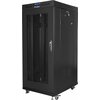 Szafa RACK LANBERG 19" 27U F01-6827-23BL 600 x 800 mm, Stojąca Czarny Wysokość wewnętrzna 27U