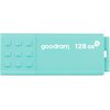 Pendrive GOODRAM UME3 Care 128GB, USB 3.2 Gen. 1 (USB 3.0), Odczyt 60 Mb/s, Zapis 20 Mb/s Turkusowy