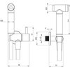 Bateria bidetowa DEANTE Bidetta ANW 051B Chrom Typ Bidetowa