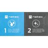 Chusteczki czyszczące NATEC Raccoon 50 sztuk Przeznaczenie Do ekranów LCD/TFT/LED