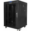 Szafa RACK LANBERG 19" 15U FF01-6615-12BL 600 x 600 mm, Stojąca Czarny Standard 19"