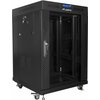 Szafa RACK LANBERG 19" 15U FF01-6615-12BL 600 x 600 mm, Stojąca Czarny