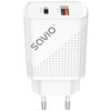 Ładowarka sieciowa SAVIO LA-05 Quick Charge 3.0 18W Biały Szerokość [mm] 42