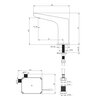 Bateria umywalkowa DEANTE Hiacynt BQH N28R Nero Rodzaj baterii Sensorowa
