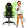 Fotel HUZARO Ranger 6.0 Pixel Mesh Czarno-zielony Poduszka lędźwiowa Tak