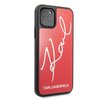 Etui KARL LAGERFELD Glitter Signature Case do iPhone 11 Pro Czerwony Dominujący kolor Czerwony