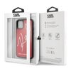Etui KARL LAGERFELD Glitter Signature Case do Apple iPhone 11 Pro Max Czerwony Dominujący kolor Czerwony