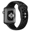 Pasek CRONG Duo Sport do Apple Watch (44/45/46/49mm) Szaro-czarny Materiał Silikon