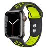 Pasek CRONG Duo Sport do Apple Watch (38/40/41/42mm) Czarno-limonkowy