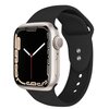 Pasek CRONG Liquid do Apple Watch (38/40/41/42mm) Czarny Materiał Silikon