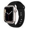 Pasek CRONG Liquid do Apple Watch (44/45/46/49mm) Czarny Materiał Silikon