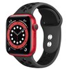 Pasek CRONG Duo Sport do Apple Watch (38/40/41/42mm) Szaro-czarny Materiał Silikon