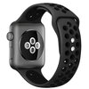 Pasek CRONG Duo Sport do Apple Watch (38/40/41/42mm) Szaro-czarny Kolor Czarno-szary