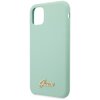 Etui GUESS Silicone Vintage Gold Logo do Apple iPhone 11 Pro Max Zielony Dominujący kolor Zielony