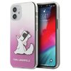 Etui KARL LAGERFELD Choupette Fun do Apple iPhone 12 Mini Różowy