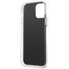 Opakowanie zawiera czarne etui z logo "GUESS" w kształcie trójkąta, przeznaczone do Apple iPhone 12/12 Pro. Na opakowaniu widnieje tekst: "A fashionable and elegant protective case for your mobile phone" oraz ikony z opisami: "Slim Profile", "Drop Protect