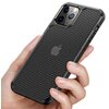 Etui CRONG Hybrid Carbon do Apple iPhone 12 Mini Czarny Dominujący kolor Czarny