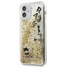 Etui KARL LAGERFELD Glitter Floating Charms do Apple iPhone 12 mini Czarno-złoty Seria telefonu iPhone