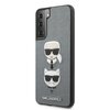 Etui KARL LAGERFELD Saffiano Karl & Choupette do Samsung Galaxy S21+ Srebrny Seria telefonu Galaxy S