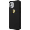 Etui FERRARI On Track Silicone do Apple iPhone 12 Mini Czarny Seria telefonu iPhone