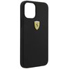 Etui FERRARI On Track Silicone do Apple iPhone 12 Mini Czarny Etui wodoszczelne Nie