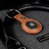 Brelok CRONG Leather Case Key Ring do Apple AirTag Brązowy Kolor Brązowy