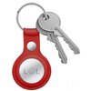 Brelok CRONG Leather Case Key Ring do Apple AirTag Czerwony Rodzaj Brelok do AirTag