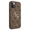 Etui GUESS 4G Big Metal Logo do Apple iPhone 12/12 Pro Brązowy Model telefonu iPhone 12 Pro