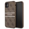 Etui GUESS 4G Stripe Collection do Apple iPhone 11 Brązowy