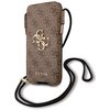 Etui GUESS 4G Big Metal Logo Pouch S/M max 6.1" Brązowy