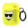 Etui KARL LAGERFELD Choupette Head do Apple AirPods 1/2 Żółty Kompatybilność Apple AirPods 2 gen