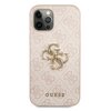 Etui GUESS 4G Big Metal Logo do Apple iPhone 12/12 Pro Różowy Model telefonu iPhone 12